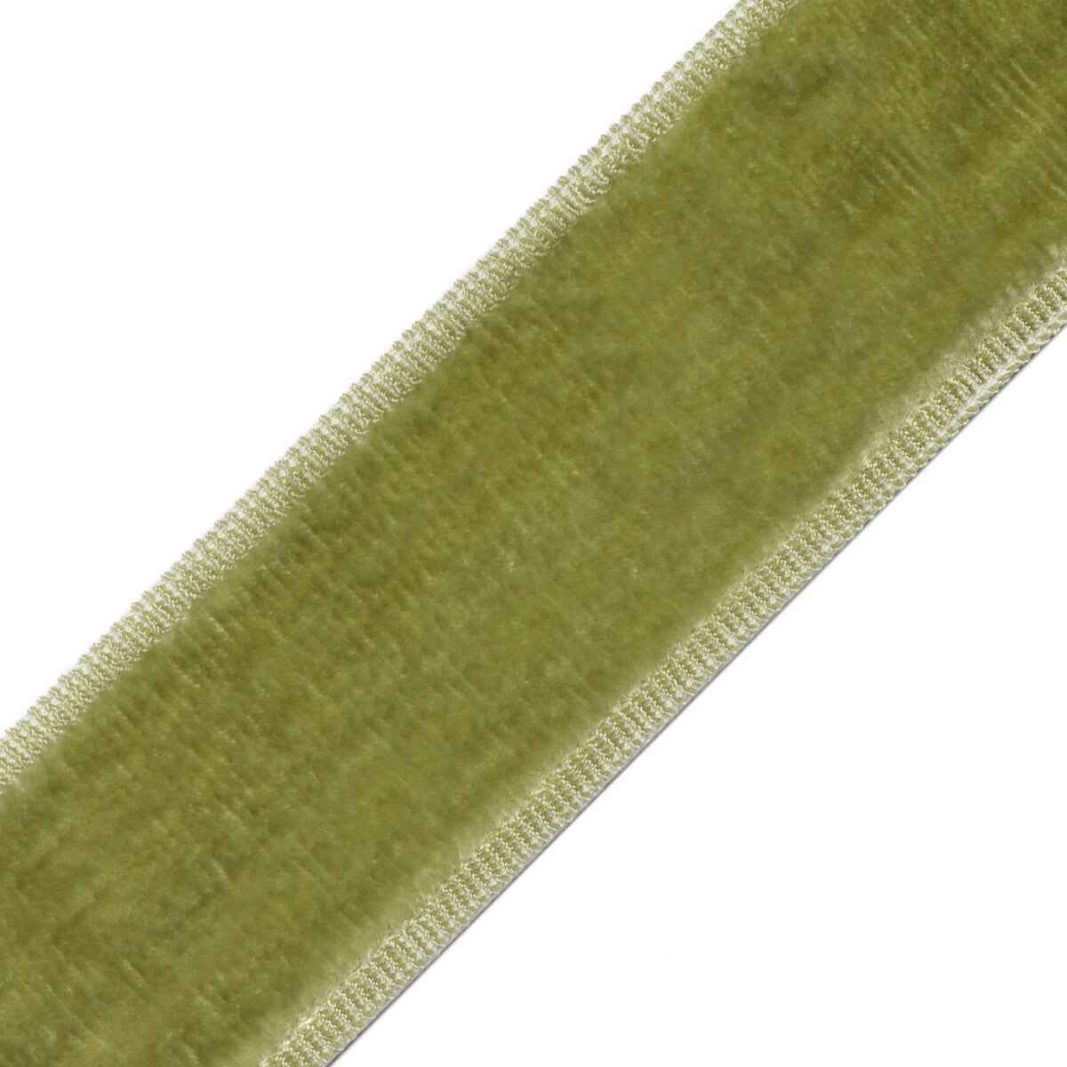 Sloane Velvet Border Trim by Samuel & Sons in Pear