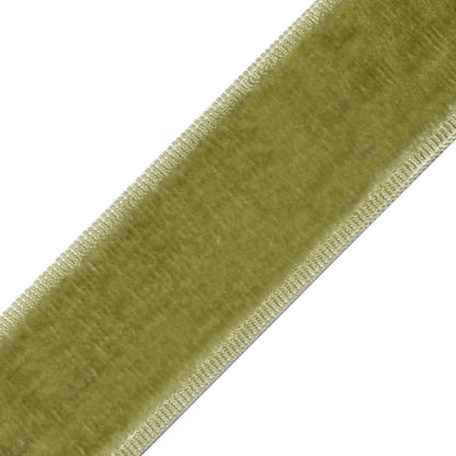 Sloane Velvet Border Trim by Samuel & Sons in Pear