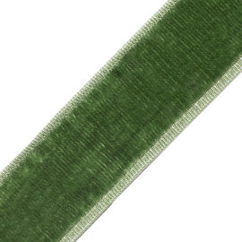 Sloane Velvet Border Trim by Samuel & Sons in Basil