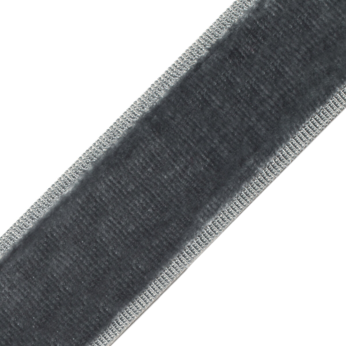 Sloane Velvet Border Trim by Samuel & Sons in Graphite