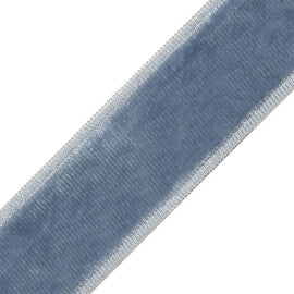 Sloane Velvet Border Trim by Samuel & Sons in Copen