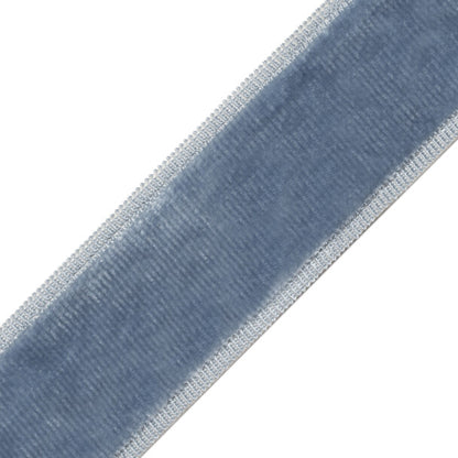 Sloane Velvet Border Trim by Samuel & Sons in Copen