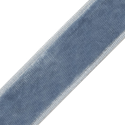 Sloane Velvet Border Trim by Samuel & Sons in Copen