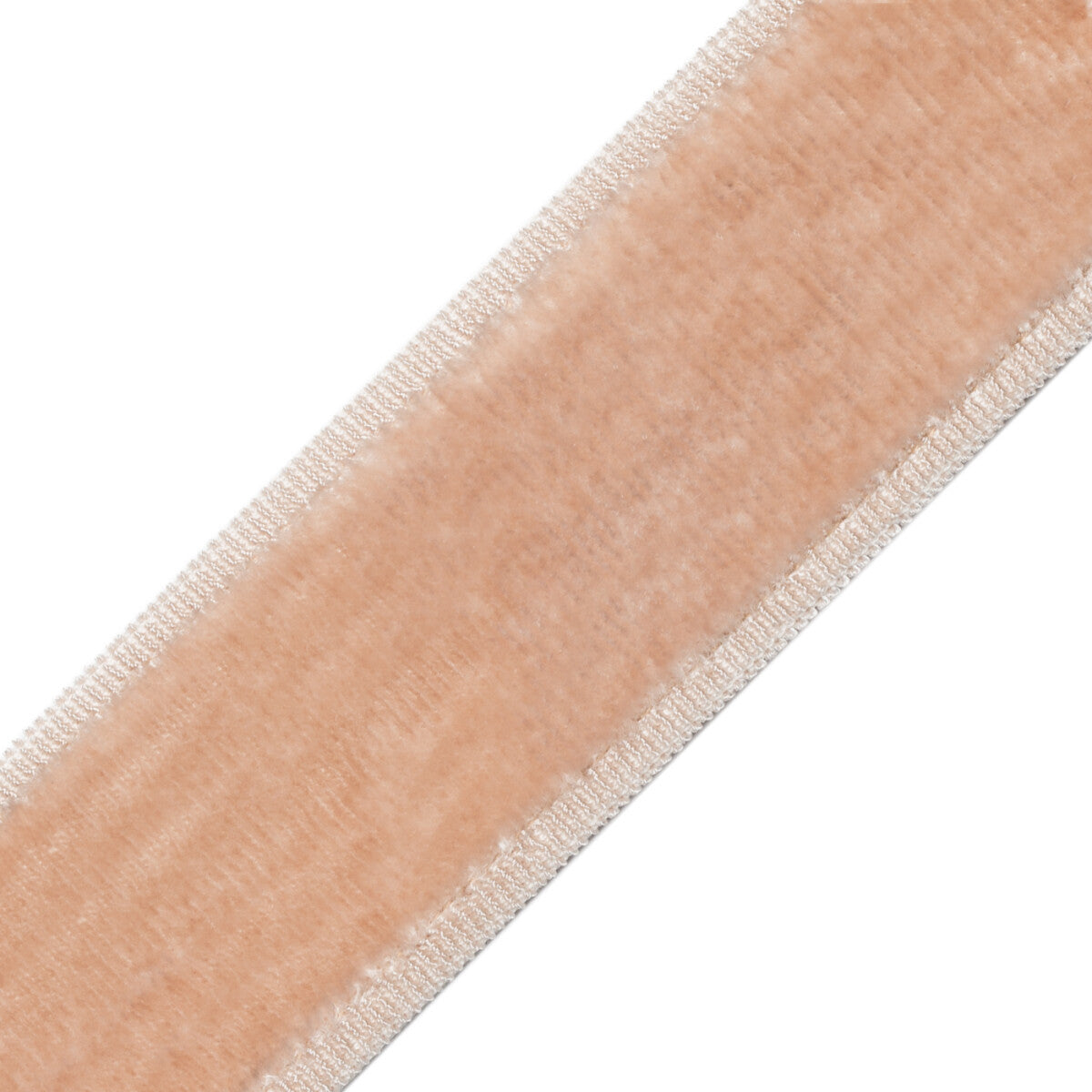 Sloane Velvet Border Trim by Samuel & Sons in Blush