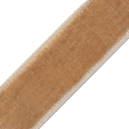 Sloane Velvet Border Trim by Samuel & Sons in Straw