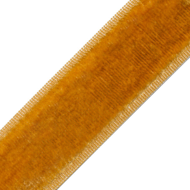 Sloane Velvet Border Trim by Samuel & Sons in Pollen