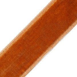 Sloane Velvet Border Trim by Samuel & Sons in Apricot