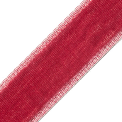 Sloane Velvet Border Trim by Samuel & Sons in Rose
