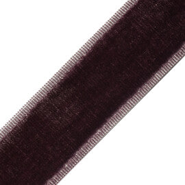 Sloane Velvet Border Trim by Samuel & Sons in Amethyst