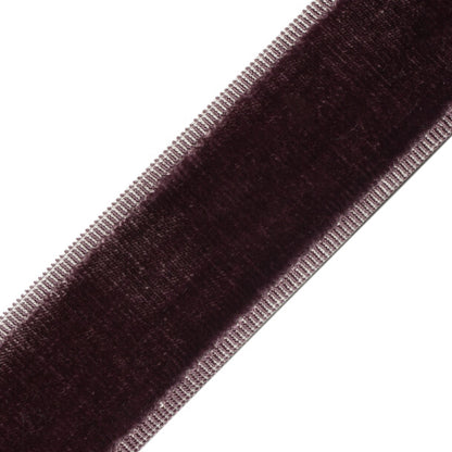 Sloane Velvet Border Trim by Samuel & Sons in Amethyst