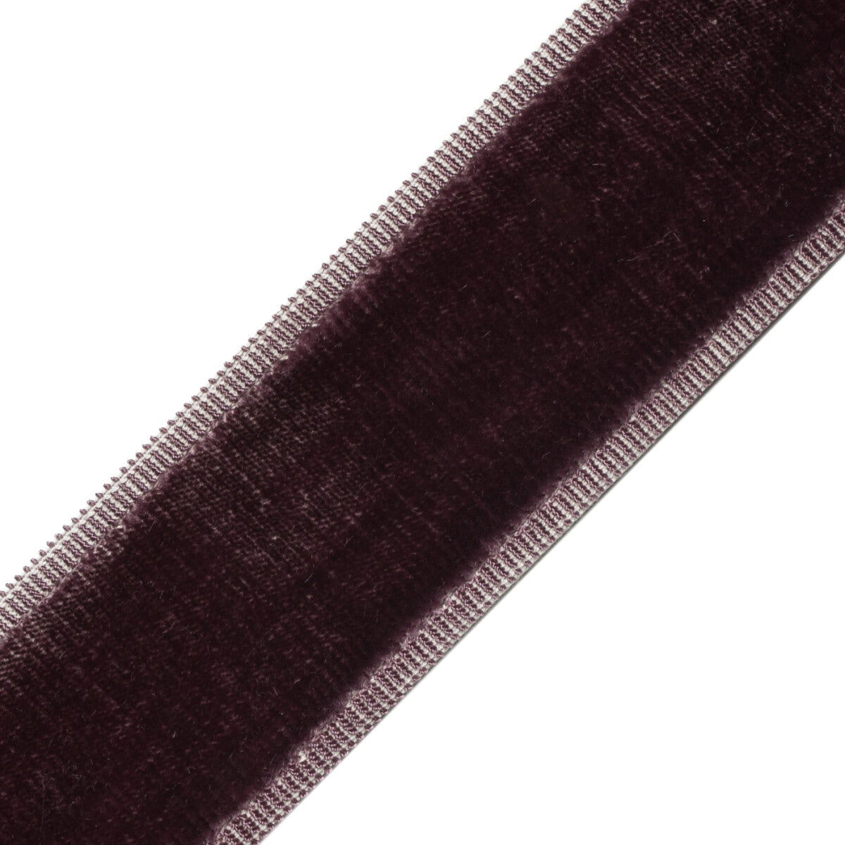 Sloane Velvet Border Trim by Samuel & Sons in Amethyst