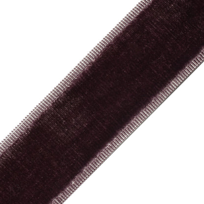 Sloane Velvet Border Trim by Samuel & Sons in Amethyst