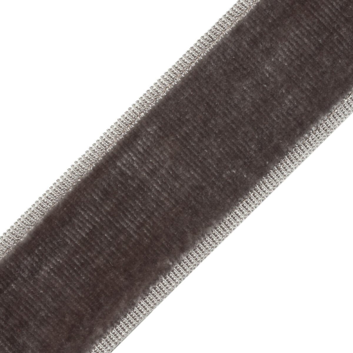 Sloane Velvet Border Trim by Samuel & Sons in Flint
