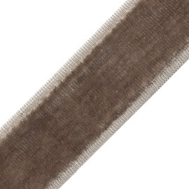 Sloane Velvet Border Trim by Samuel & Sons in Fawn