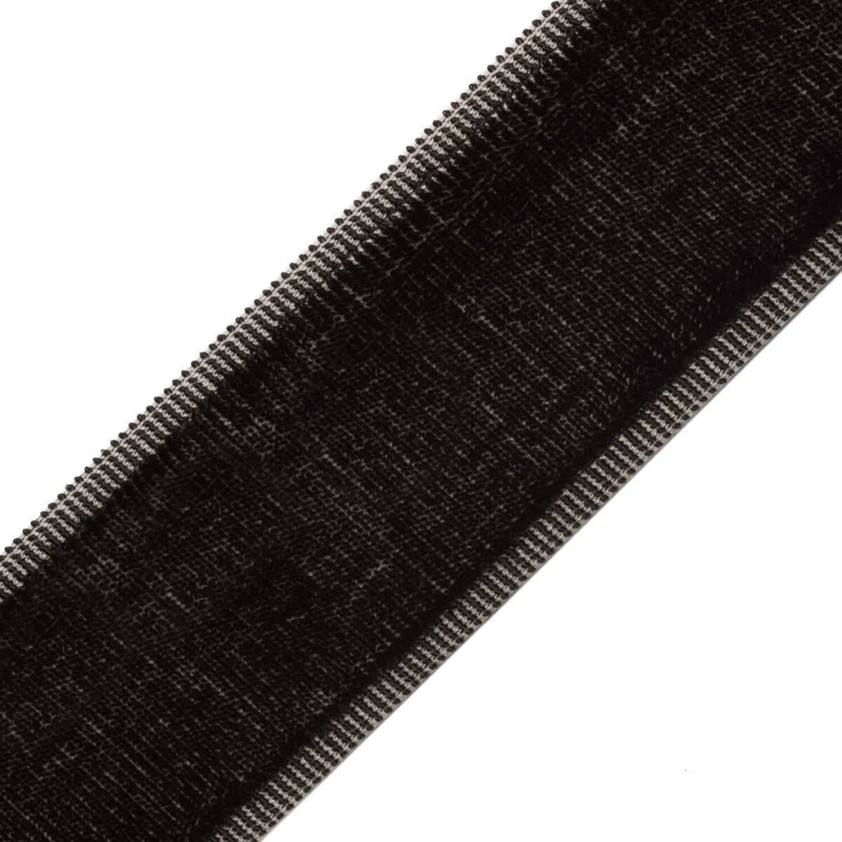Sloane Velvet Border Trim by Samuel & Sons in Onyx