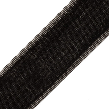 Sloane Velvet Border Trim by Samuel & Sons in Onyx