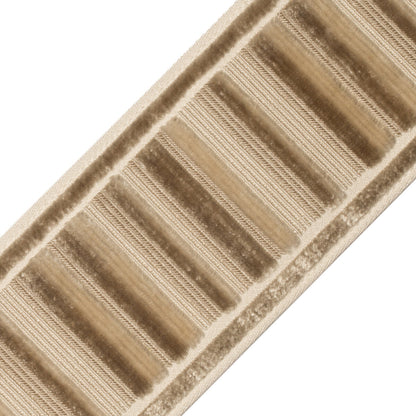 Sloane Ribbed Border Trim by Samuel & Sons in Oyster