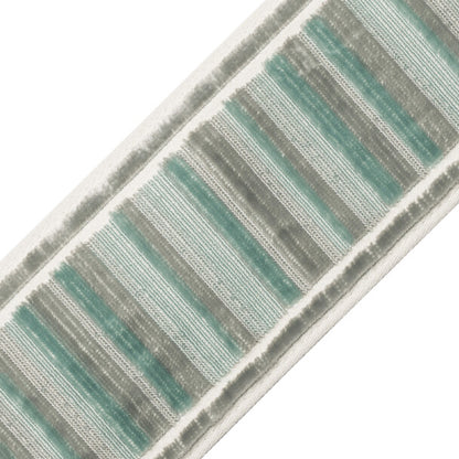 Sloane Ribbed Border Trim by Samuel & Sons in Patina