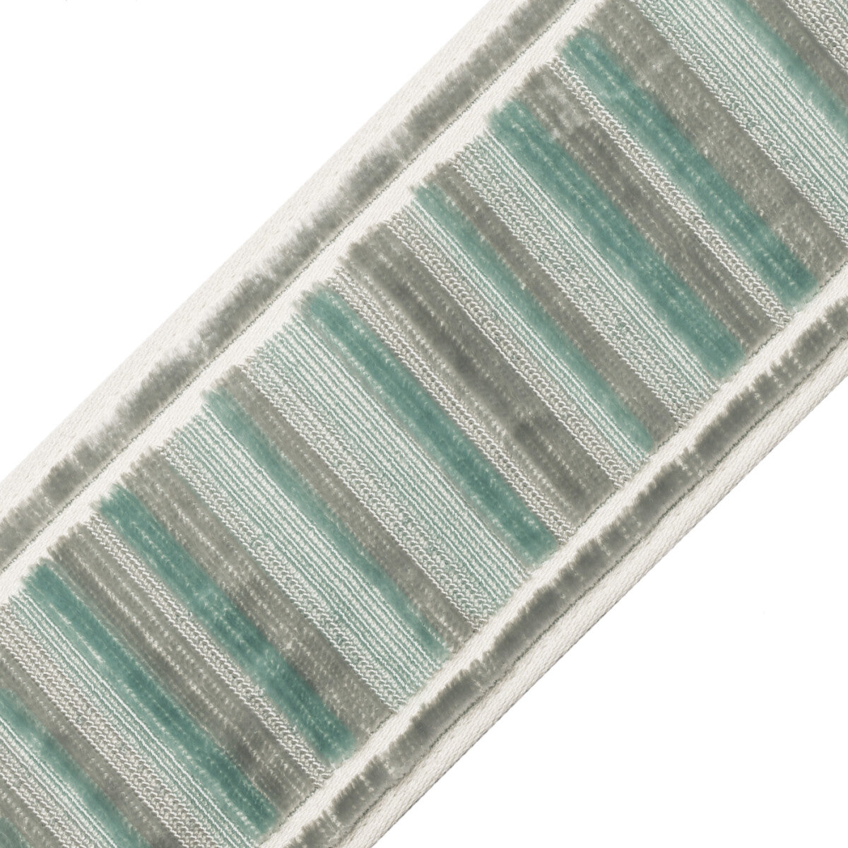 Sloane Ribbed Border Trim by Samuel & Sons in Patina