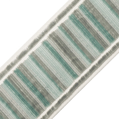 Sloane Ribbed Border Trim by Samuel & Sons in Patina