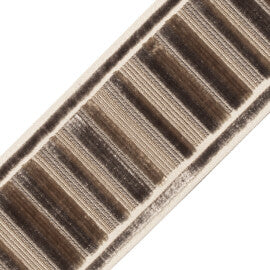 Sloane Ribbed Border Trim by Samuel & Sons in Mica
