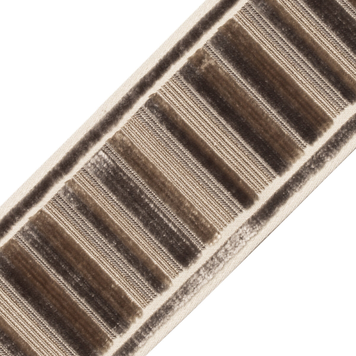 Sloane Ribbed Border Trim by Samuel & Sons in Mica