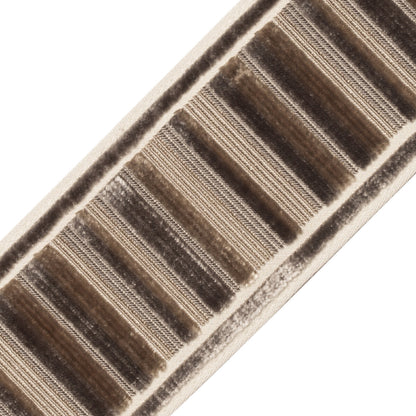 Sloane Ribbed Border Trim by Samuel & Sons in Mica