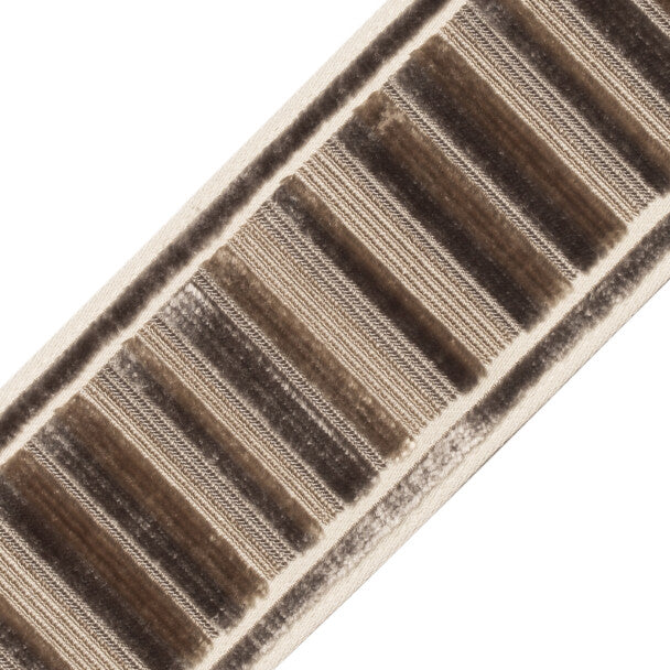 Sloane Ribbed Border Trim by Samuel & Sons in Mica