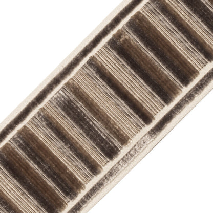 Sloane Ribbed Border Trim by Samuel & Sons in Mica