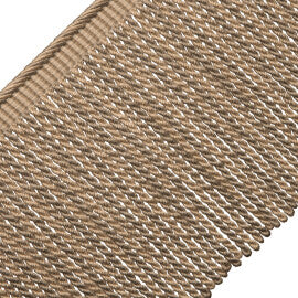 Loire Bullion Fringe Trim by Samuel & Sons in Steel