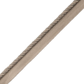 Loire Cord With Tape Trim by Samuel & Sons in Steel