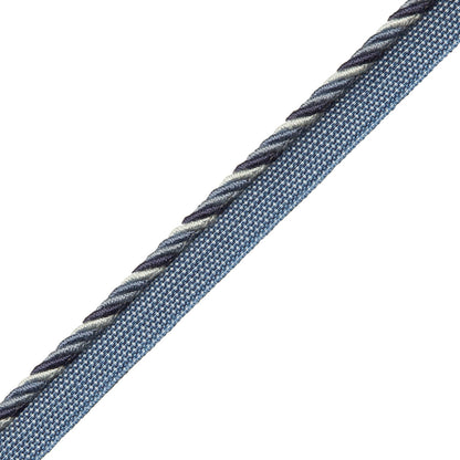 Loire Cord With Tape Trim by Samuel & Sons in Bleu