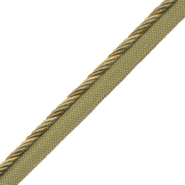 Loire Cord With Tape Trim by Samuel & Sons in Vert De Terre