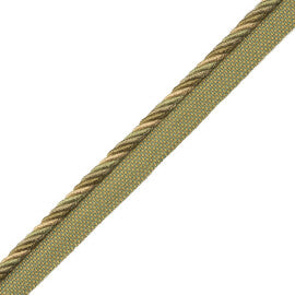 Loire Cord With Tape Trim by Samuel & Sons in Vert De Terre