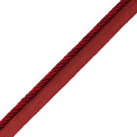 Loire Cord With Tape Trim by Samuel & Sons in Crimson