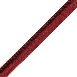 Loire Cord With Tape Trim by Samuel & Sons in Merlot