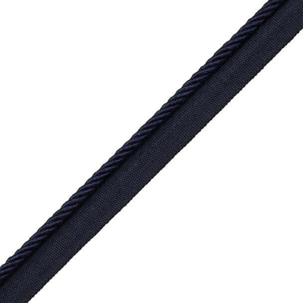 Loire Cord With Tape Trim by Samuel & Sons in Navy