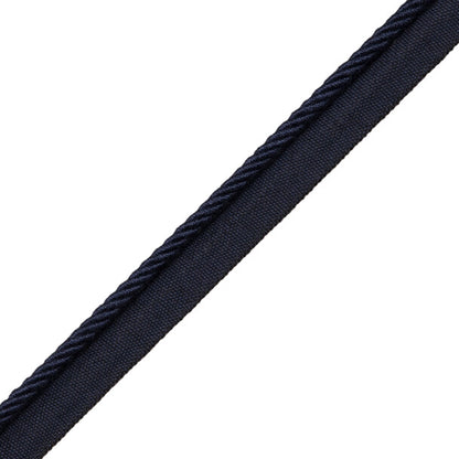 Loire Cord With Tape Trim by Samuel & Sons in Navy