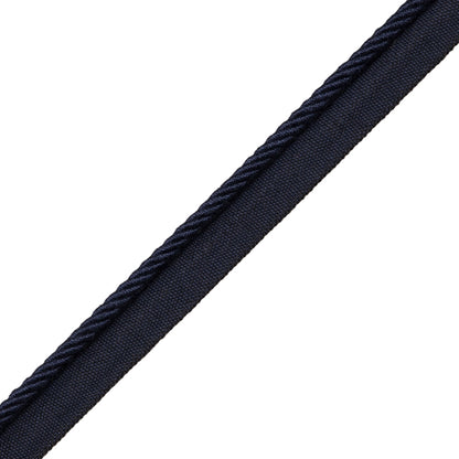 Loire Cord With Tape Trim by Samuel & Sons in Navy