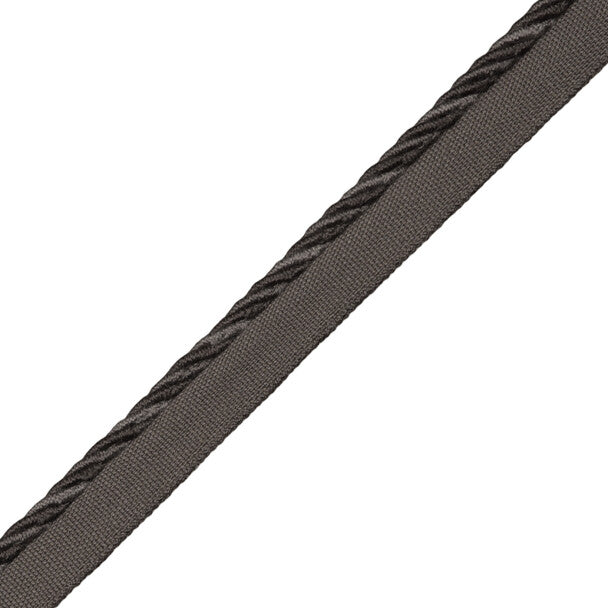 Loire Cord With Tape Trim by Samuel & Sons in Charcoal