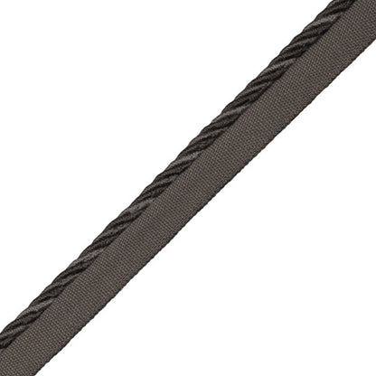 Loire Cord With Tape Trim by Samuel & Sons in Charcoal