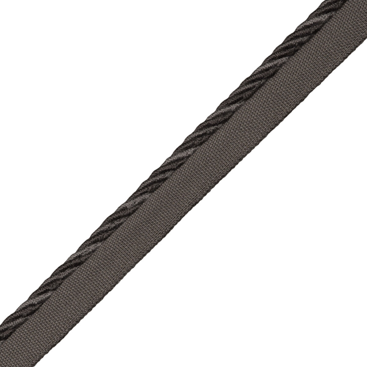 Loire Cord With Tape Trim by Samuel & Sons in Charcoal