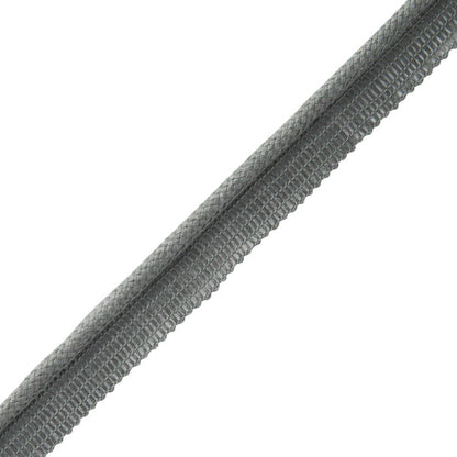 Flanders Cord With Tape Trim by Samuel & Sons in Pewter