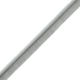 Flanders Cord With Tape Trim by Samuel & Sons in Silver