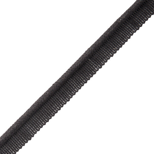 Flanders Cord With Tape Trim by Samuel & Sons in Onyx