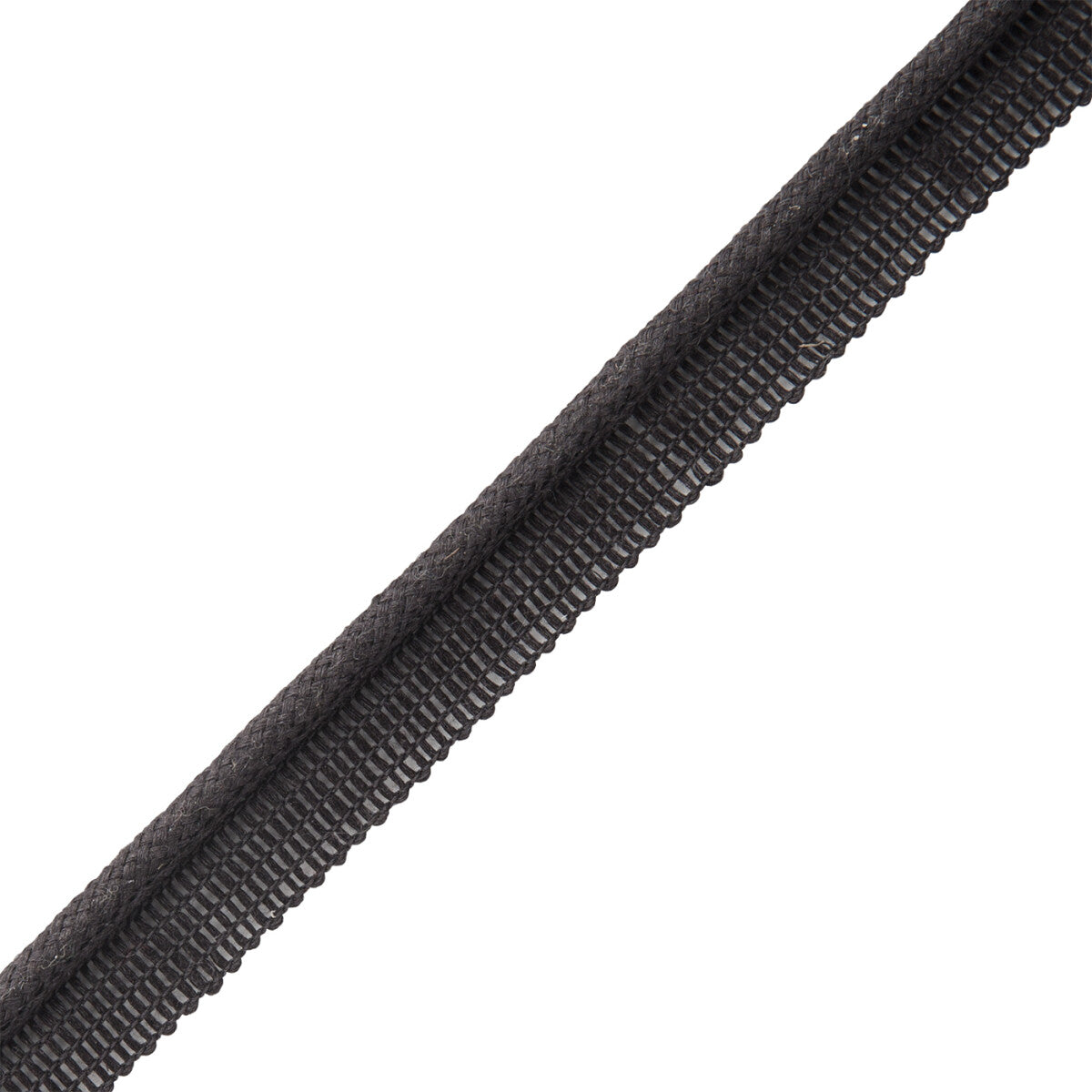 Flanders Cord With Tape Trim by Samuel & Sons in Onyx
