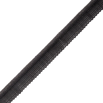 Flanders Cord With Tape Trim by Samuel & Sons in Onyx