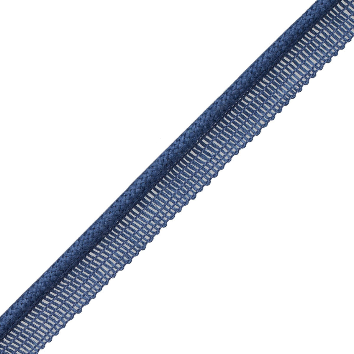 Flanders Cord With Tape Trim by Samuel & Sons in Blueberry