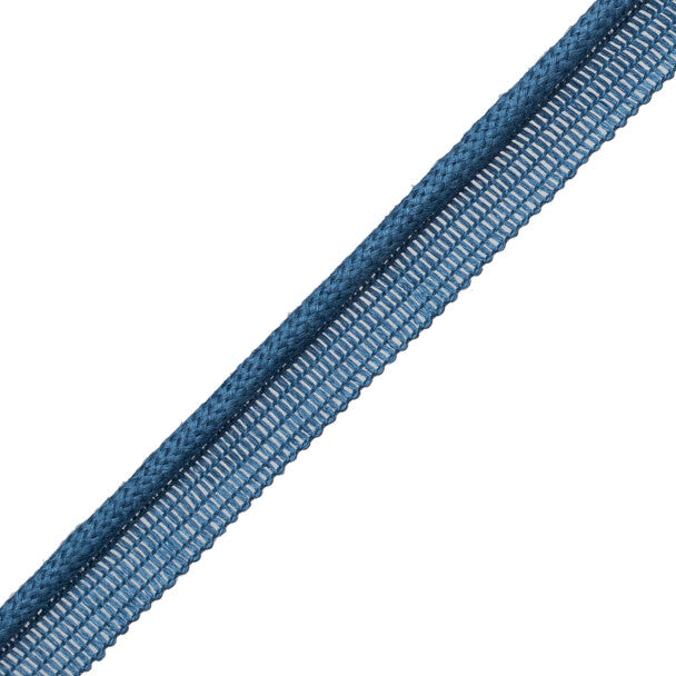 Flanders Cord With Tape Trim by Samuel & Sons in Indigo