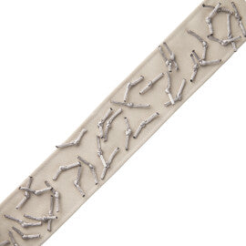 Constellation Border Trim by Samuel & Sons in Platinum